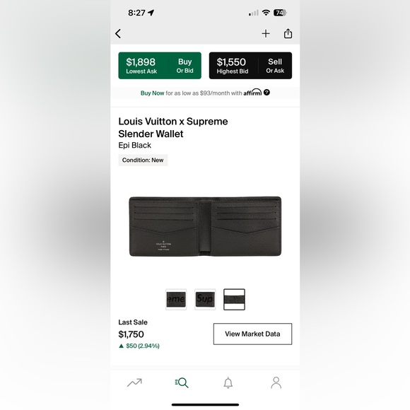 Louis Vuitton x Supreme wallet - Picture 7 of 7